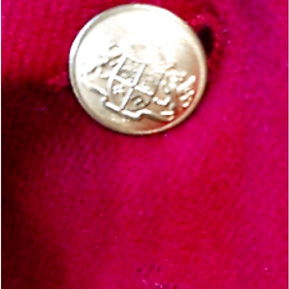 Appleseeds Red 100% Wool Blazer Coat Jacket Gold Buttons 22W EUC VTG Y2K Classic - Picture 7 of 17